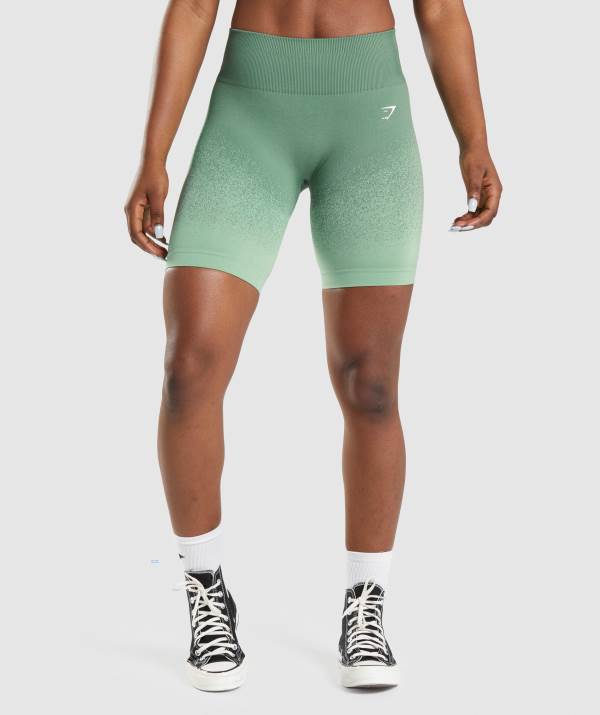 Damske Šortky Gymshark Adapt Ombre Seamless Cycling Zelene Svetlo / Zelene | MO3279501